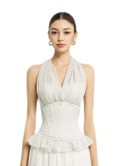 Nanyang Chiffon Halter Bustier