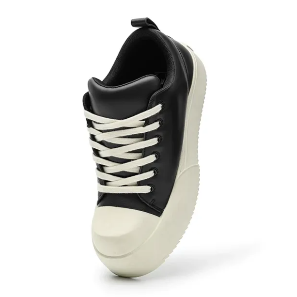 Leather Jumbo Platform Sneakers