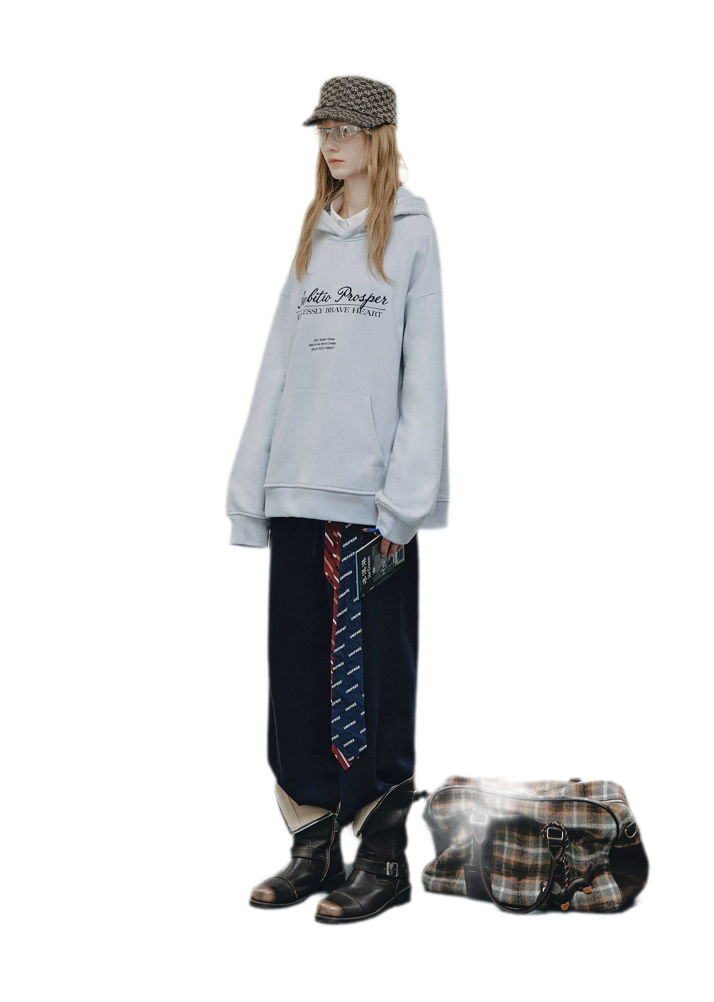 Embroidered Cotton Hooded Sweatshirt