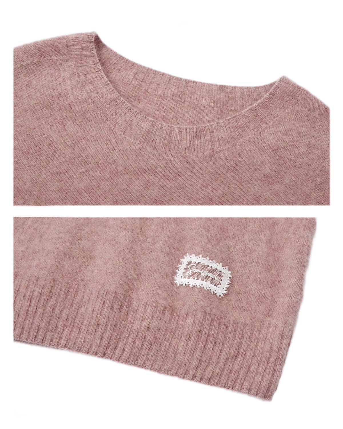 Fuzzy Knit Short Sleeve Sweater