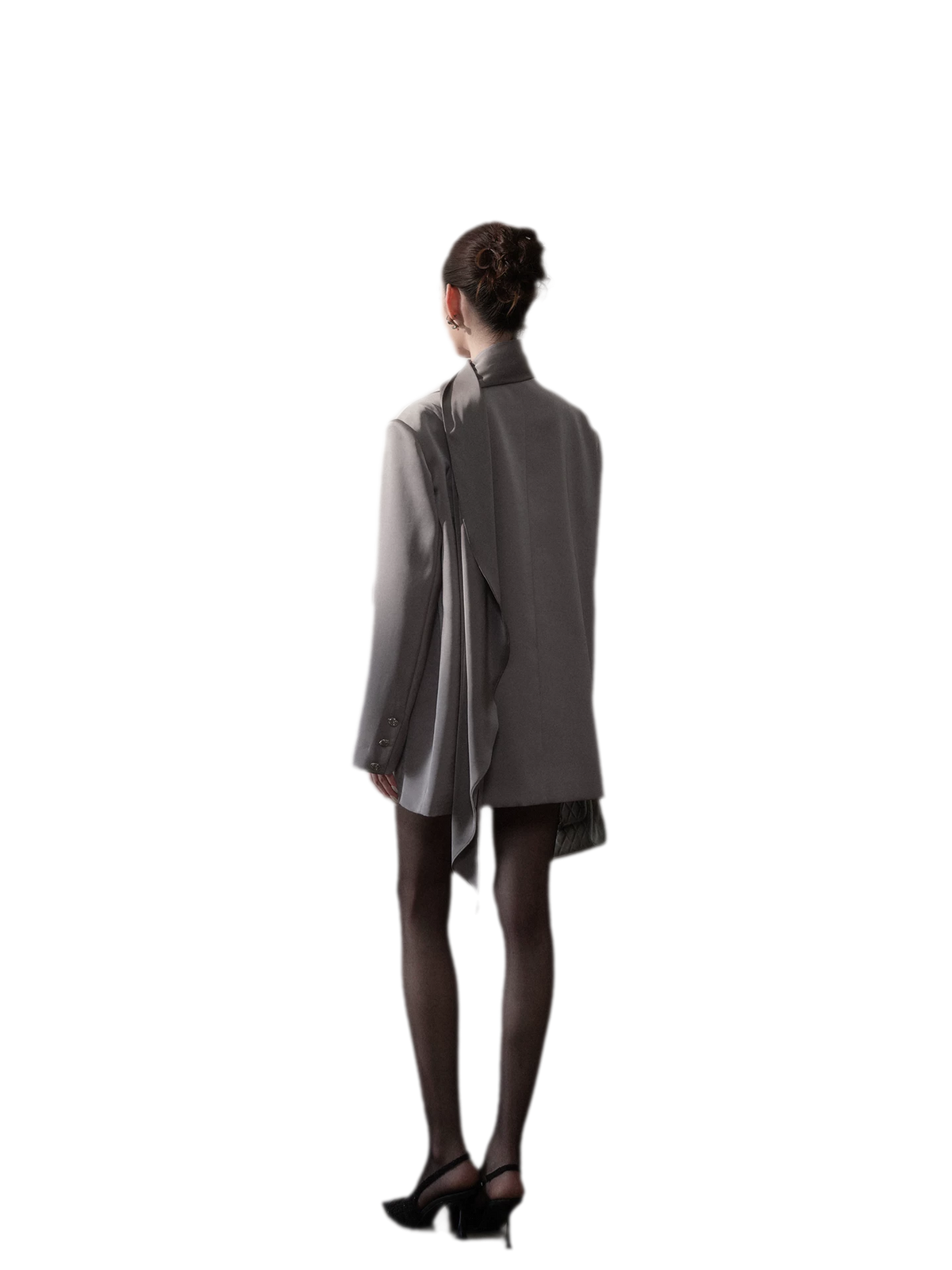 Satin Sash Relaxed Blazer