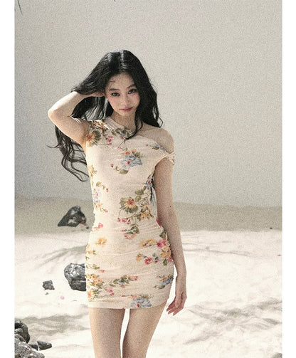 Floral Fish Tail Dress