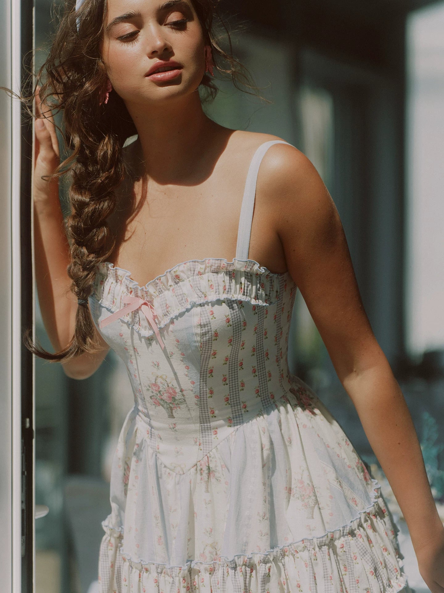 Vintage Ruffle Tiered Dress