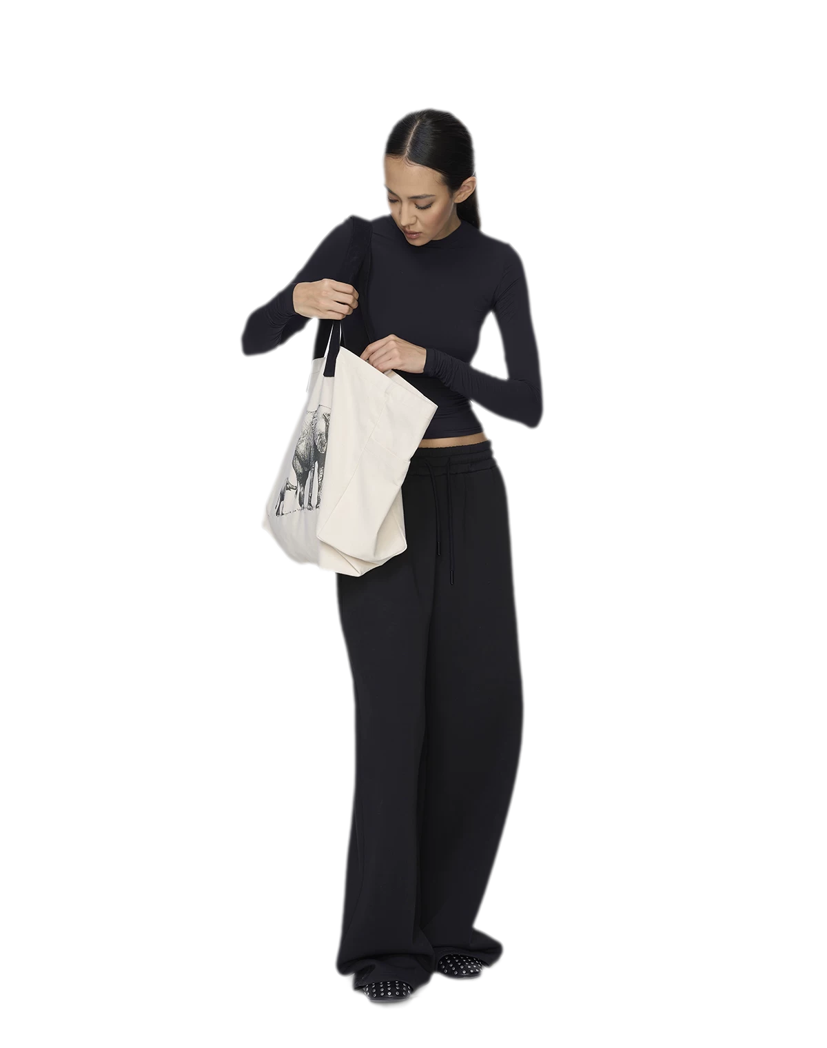 Canvas Elephant Tote Bag