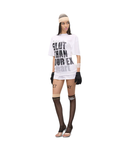 Letter Print Knit Dress