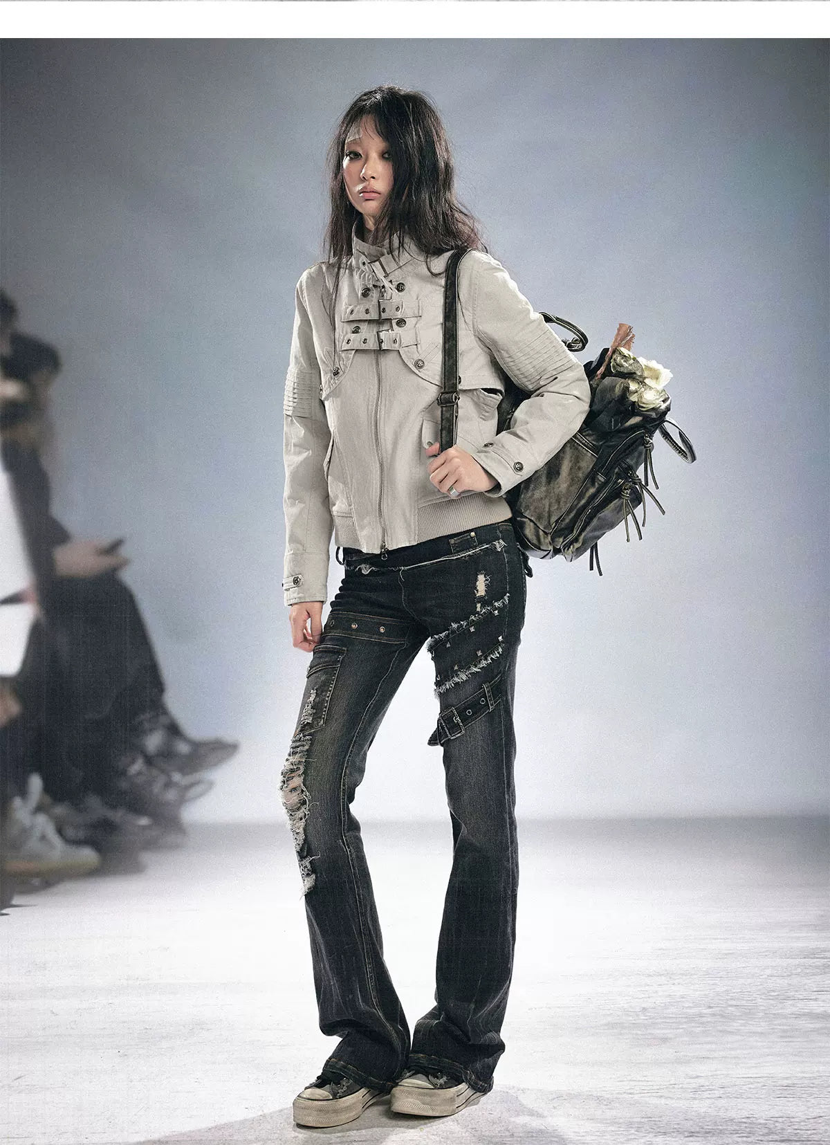 Detachable Washed Short Jacket