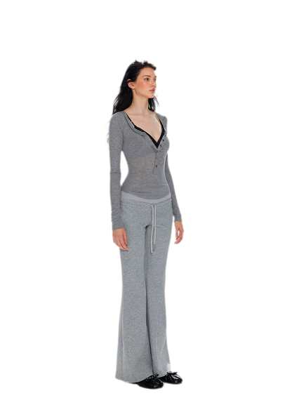 Lyocell Ruched Long Sleeve Top