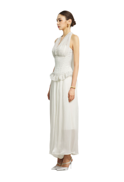 Nanyang Chiffon Halter Bustier