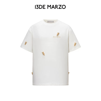 Unisex 2026 Spring/Summer Plush Bear T-Shirt