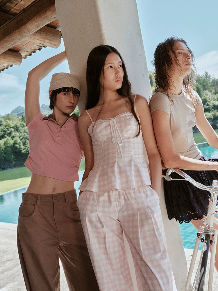 Lyocell Linen Wide-Leg Pants