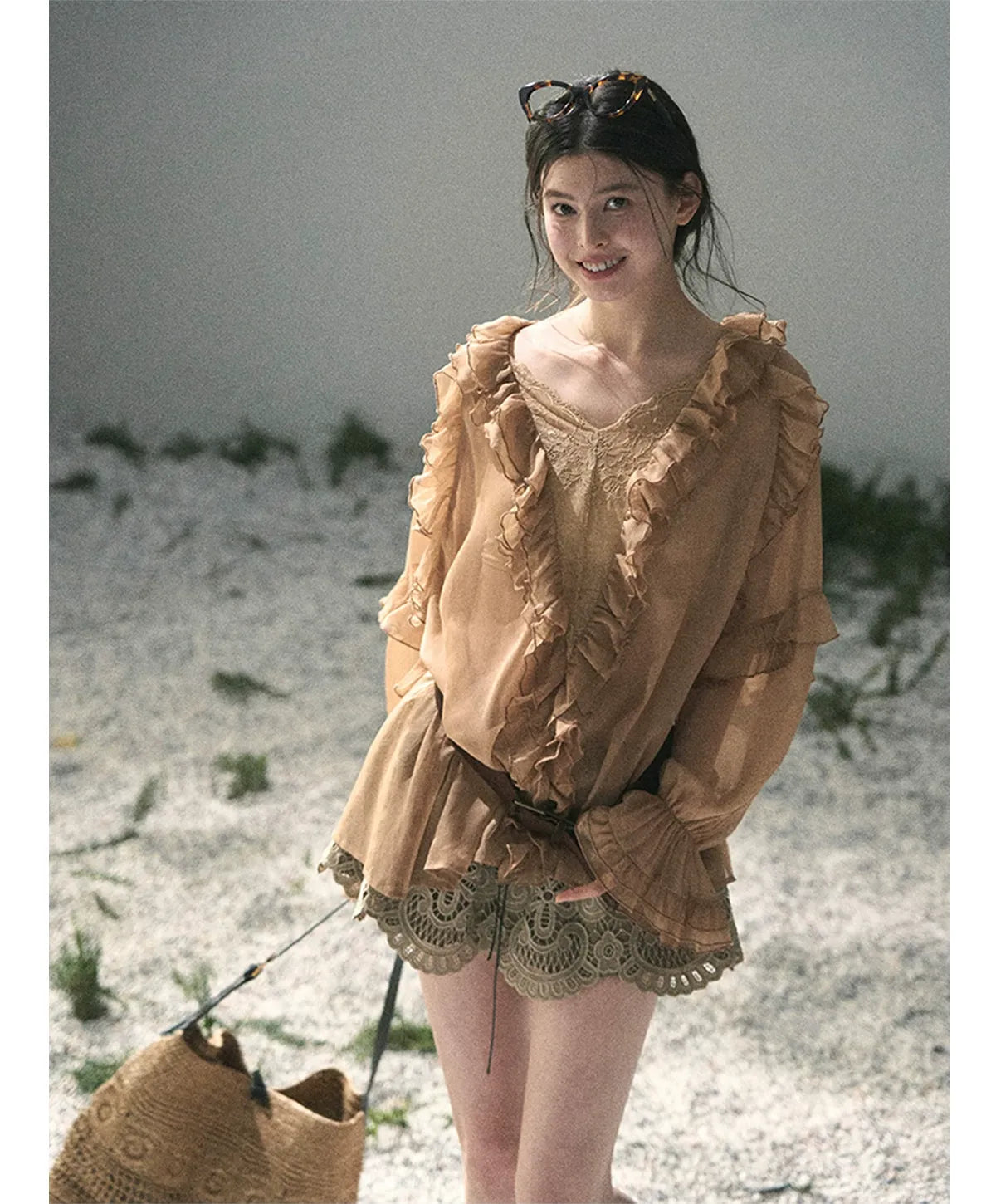 Lace A-Line Mini Skirt