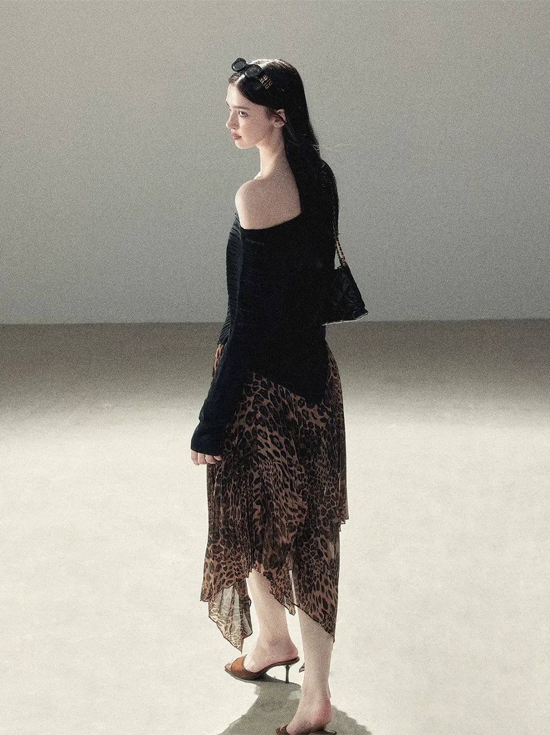 Asymmetric Cutout Relaxed Knit Top