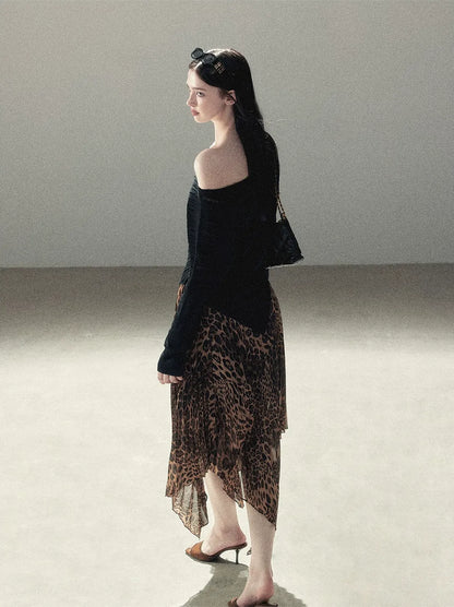 Asymmetric Cutout Relaxed Knit Top