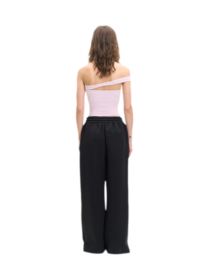 Asymmetric Strap Bustier Top