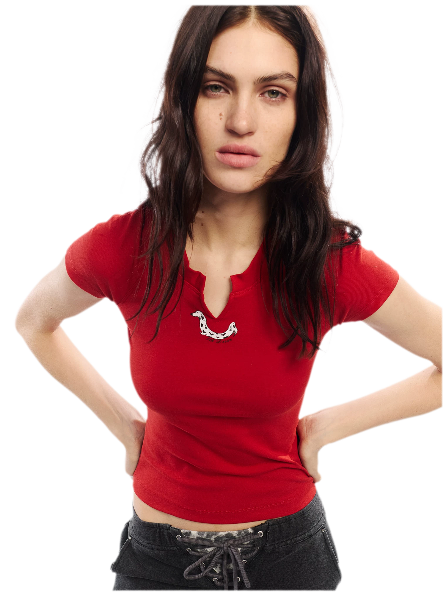 Summer V-neck Slim Fit T-shirt