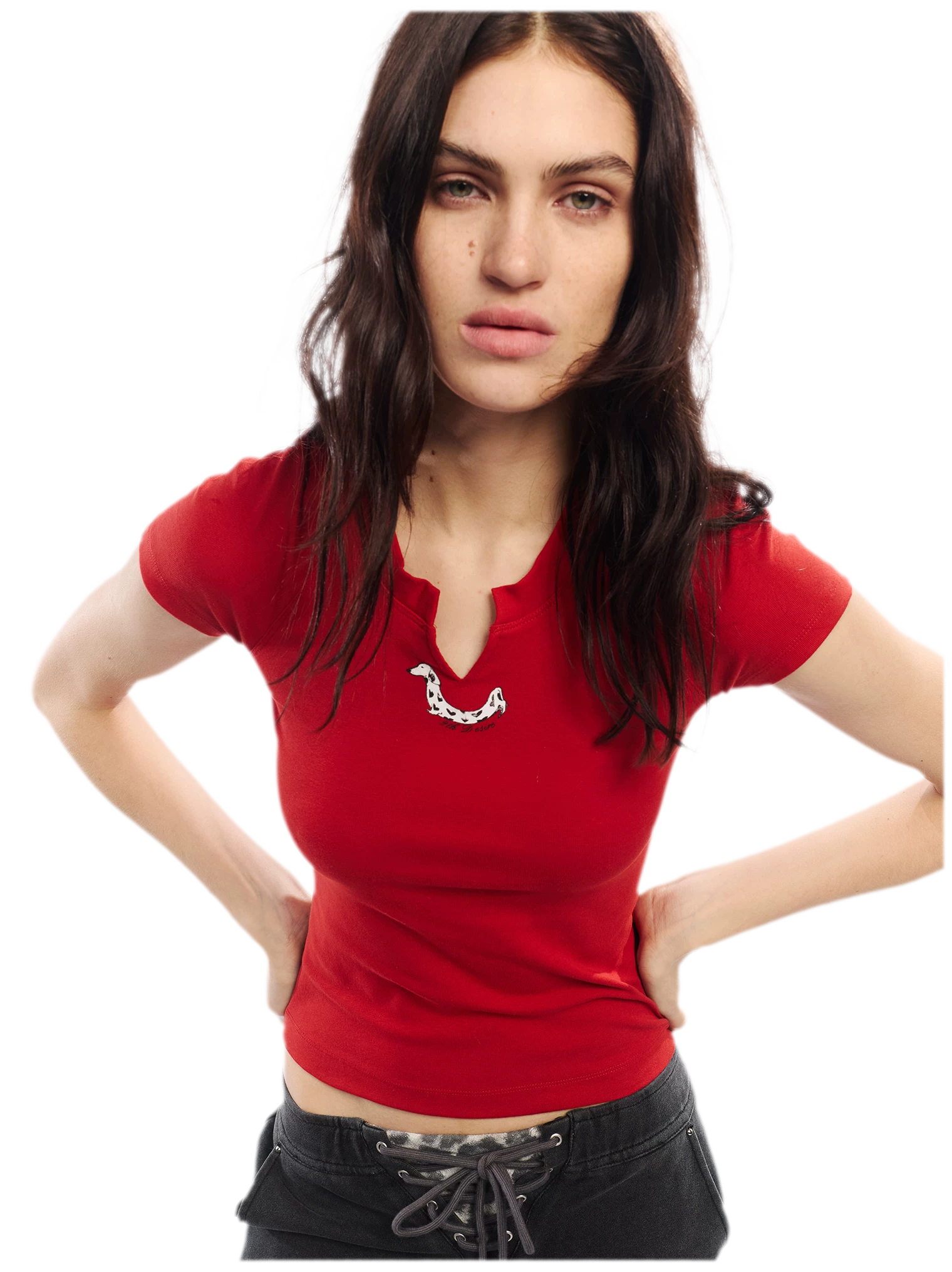 Summer V-neck Slim Fit T-shirt