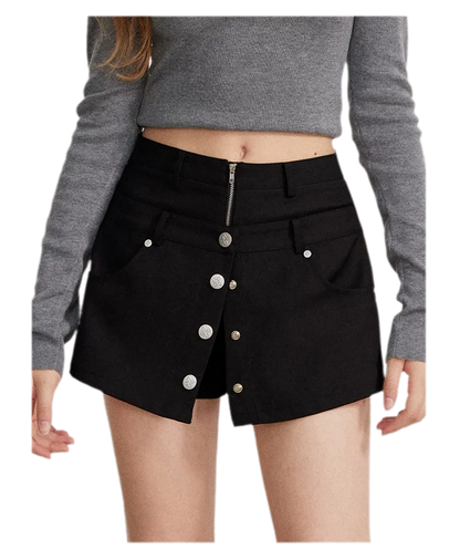 Double-Waist Convertible A-Line Skort
