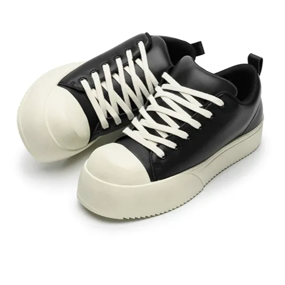 Leather Jumbo Platform Sneakers