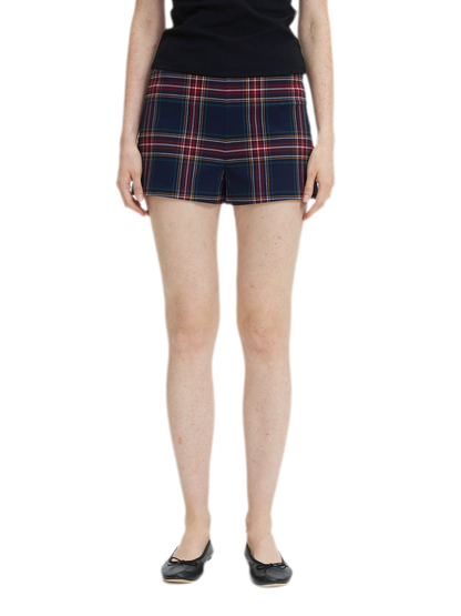 Vintage Plaid Low-Rise Bottoms