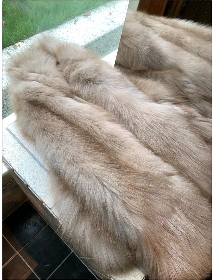Gradient Fox Fur Jacket