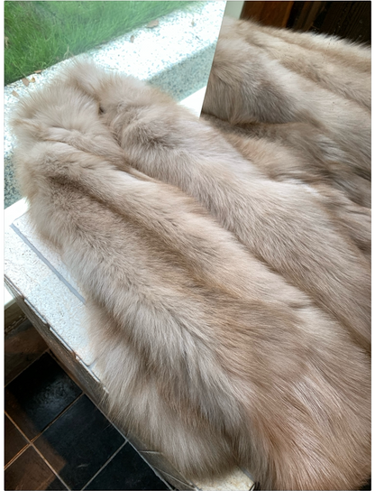 Gradient Fox Fur Jacket