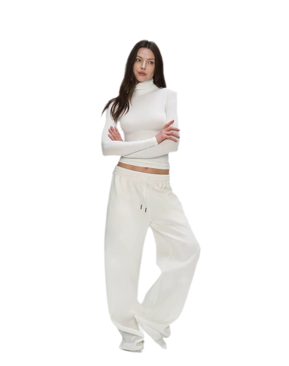 Air Cotton Wide-Leg Sweatpants