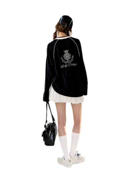 Blokette Jersey V-Neck Set