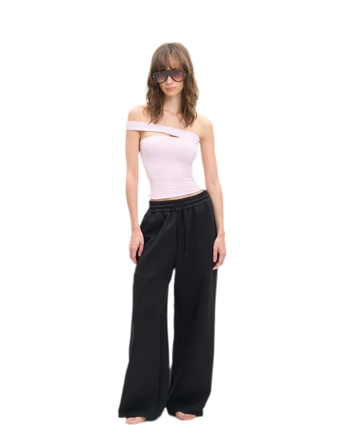 Asymmetric Strap Bustier Top
