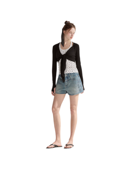 Tie Front Shrug Tank