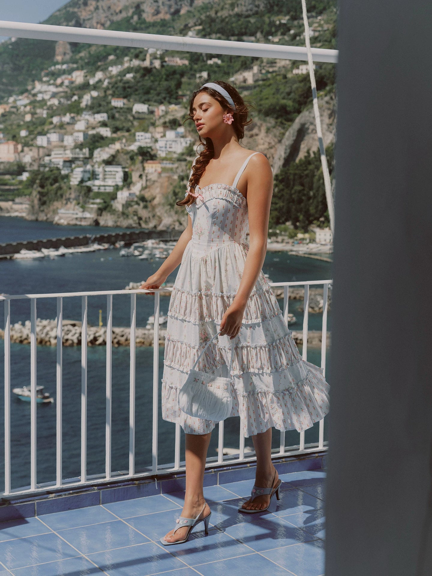 Vintage Ruffle Tiered Dress