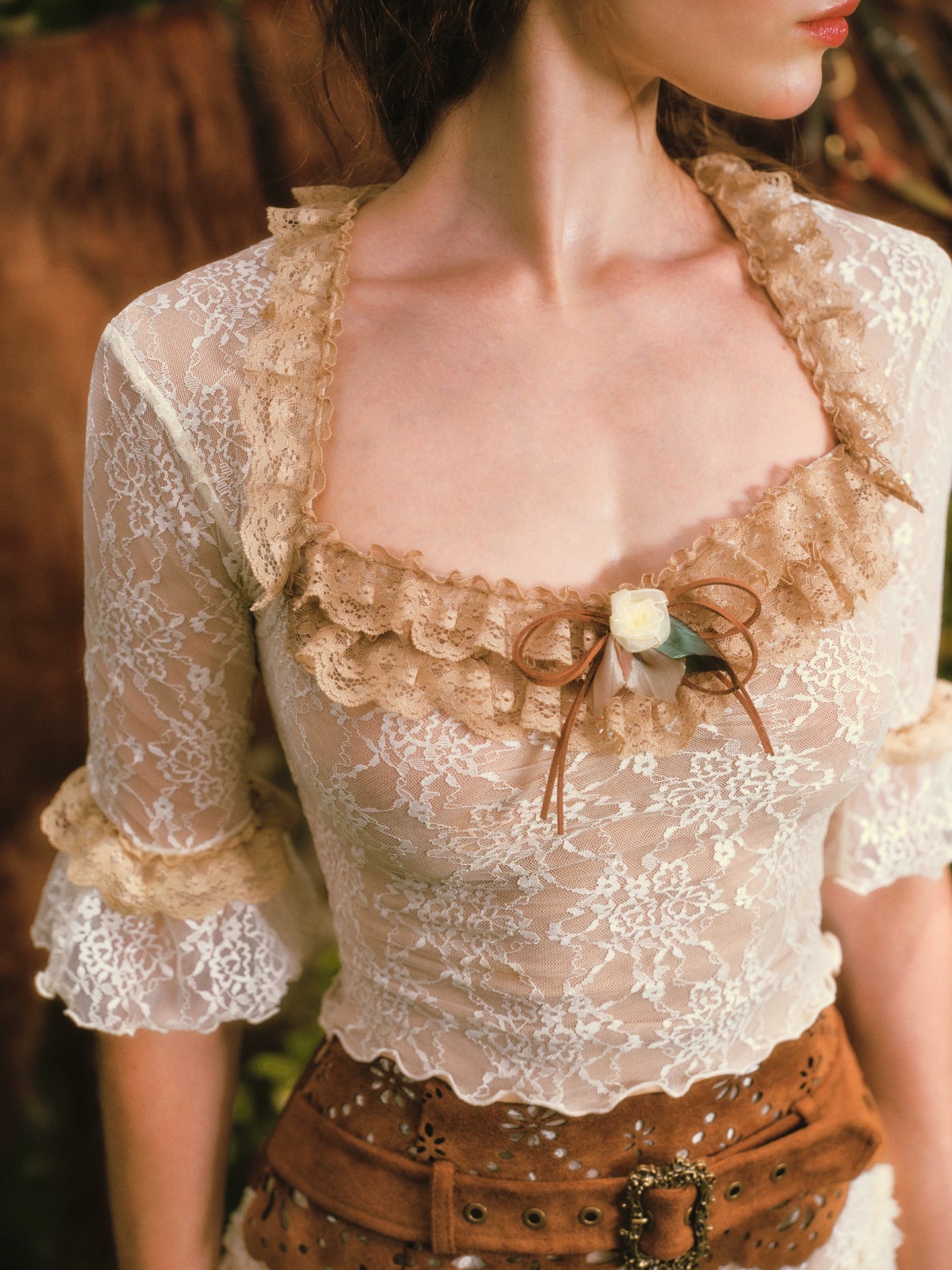 Floral Lace Equestrian Set