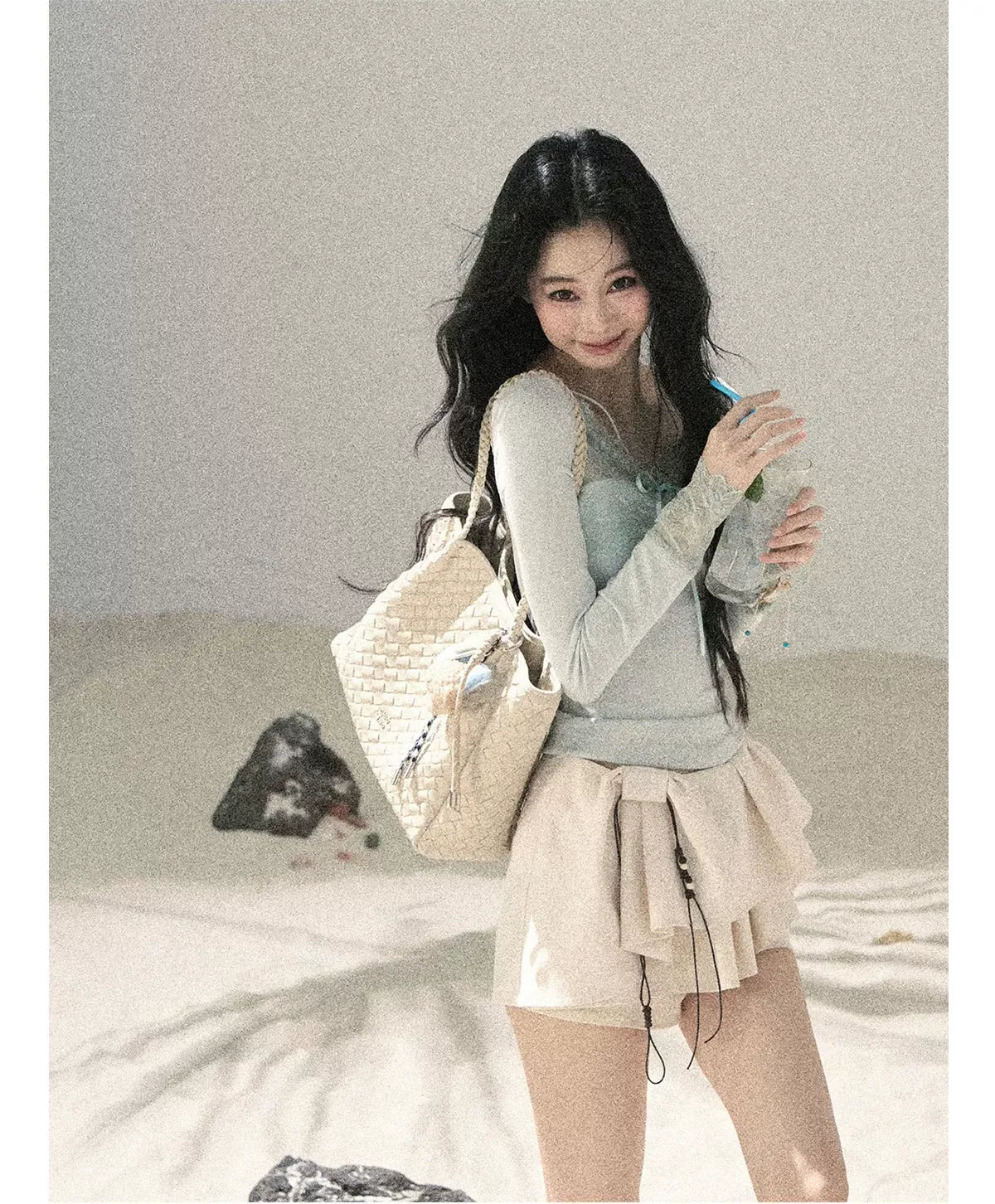 Layered Pleated Skort