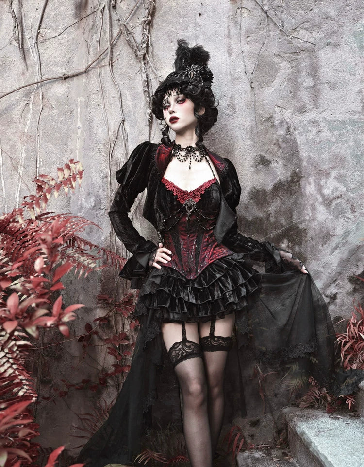 Velvet Gothic Fitted Jacket