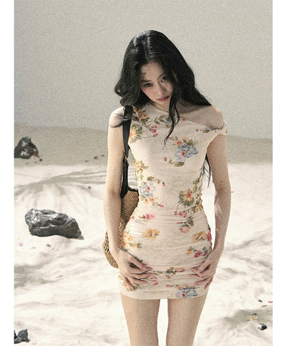 Floral Fish Tail Dress