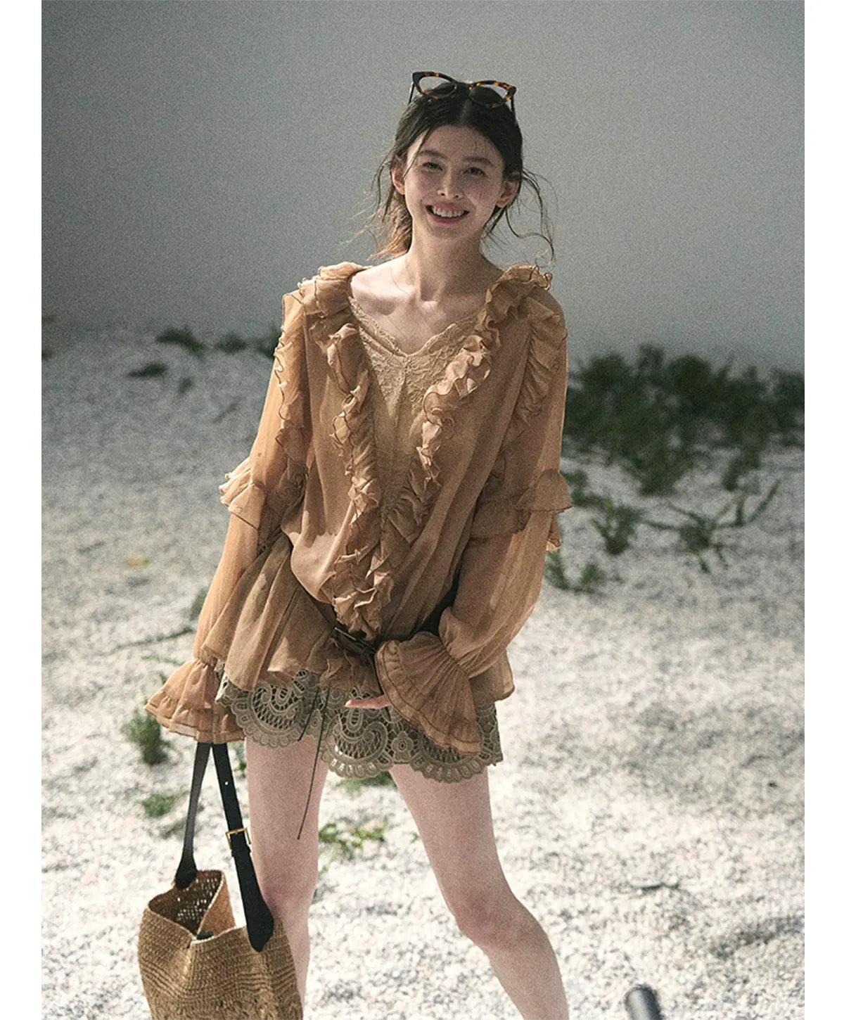 Lace A-Line Mini Skirt