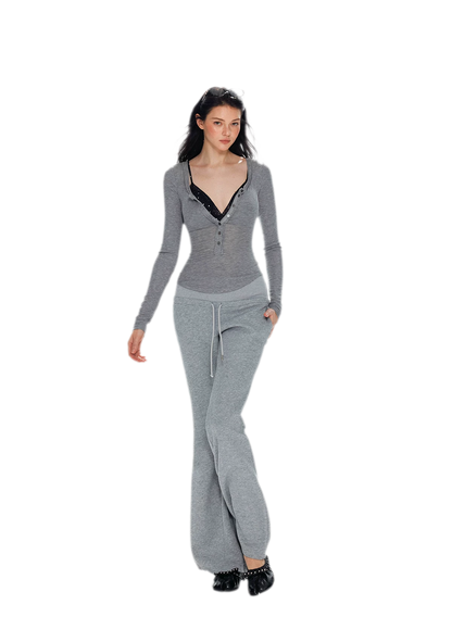 Lyocell Ruched Long Sleeve Top