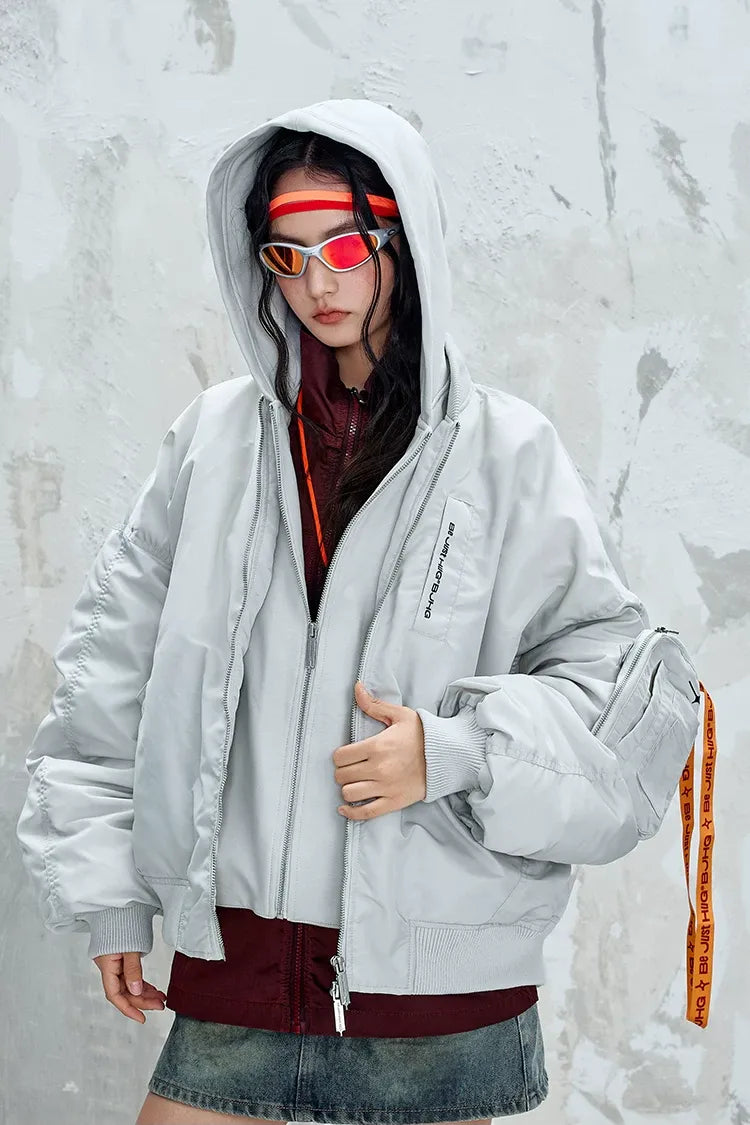 Down-Filled Detachable Puffer Jacket
