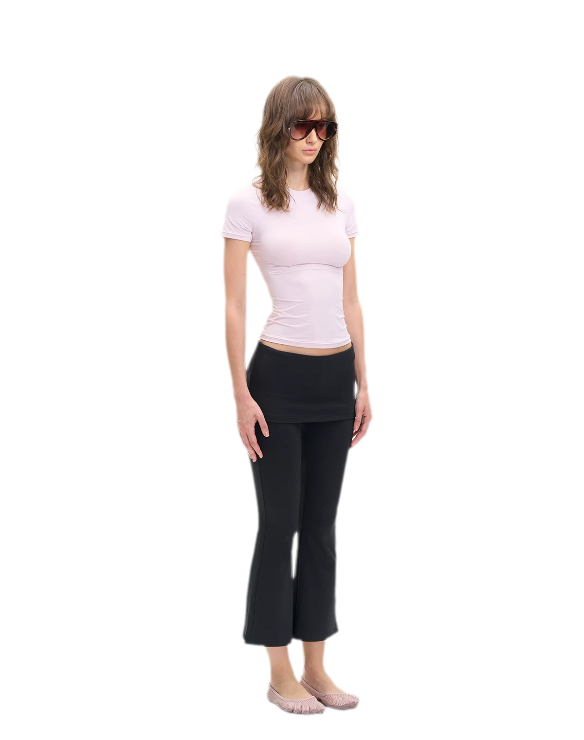 Capri Foldover Flare Pants