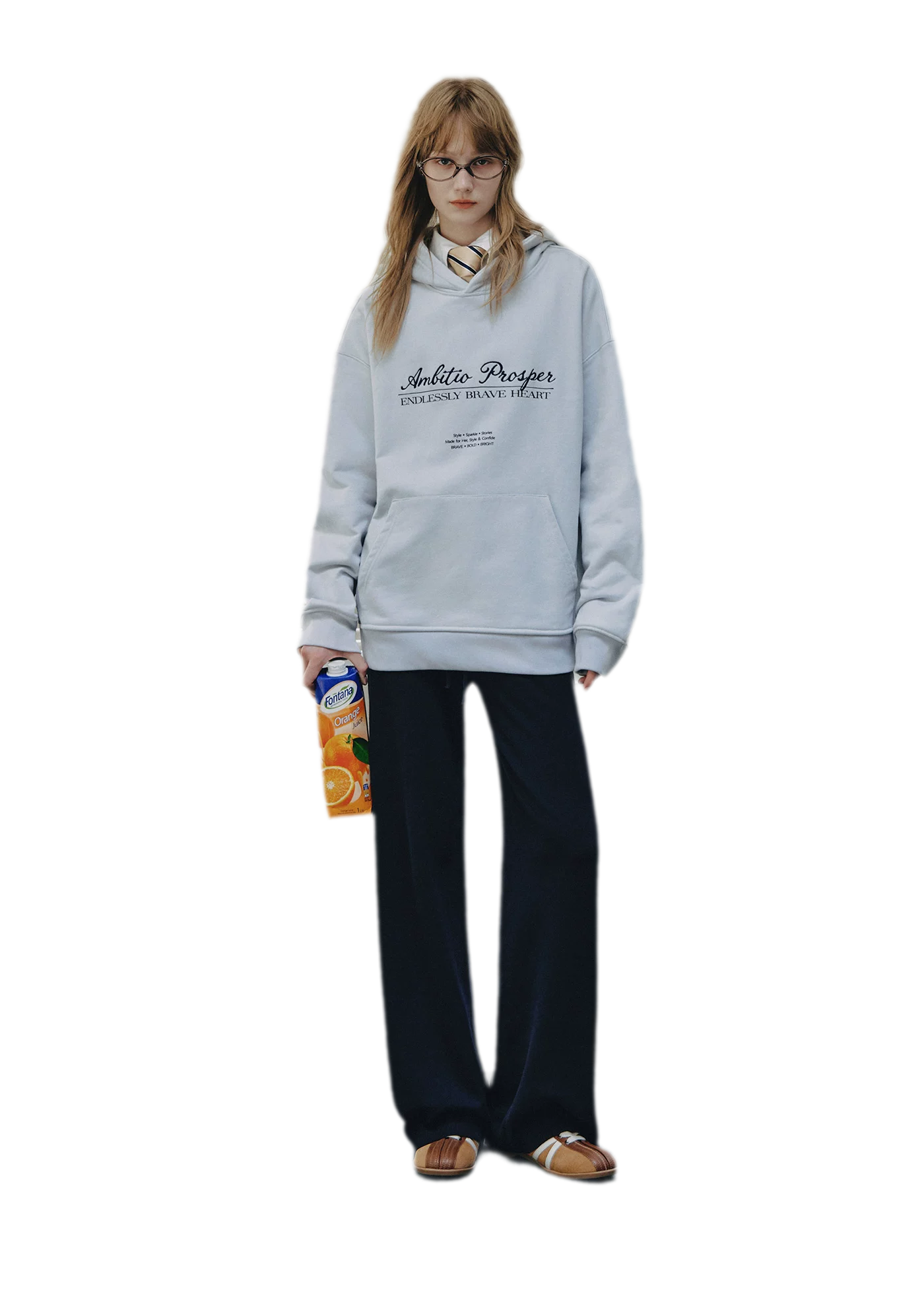 Embroidered Cotton Hooded Sweatshirt