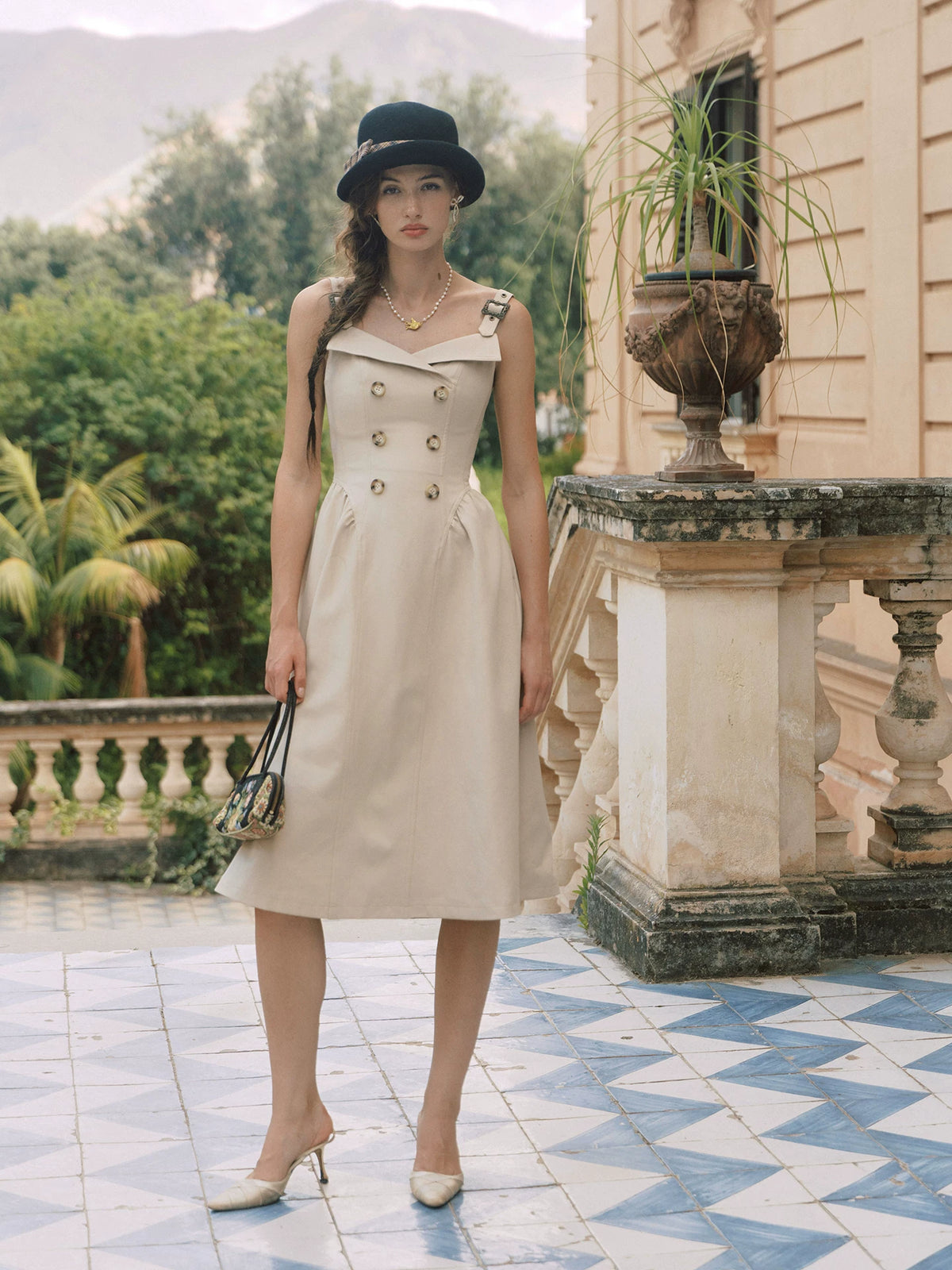 Structured Vintage Jacket Dress Set