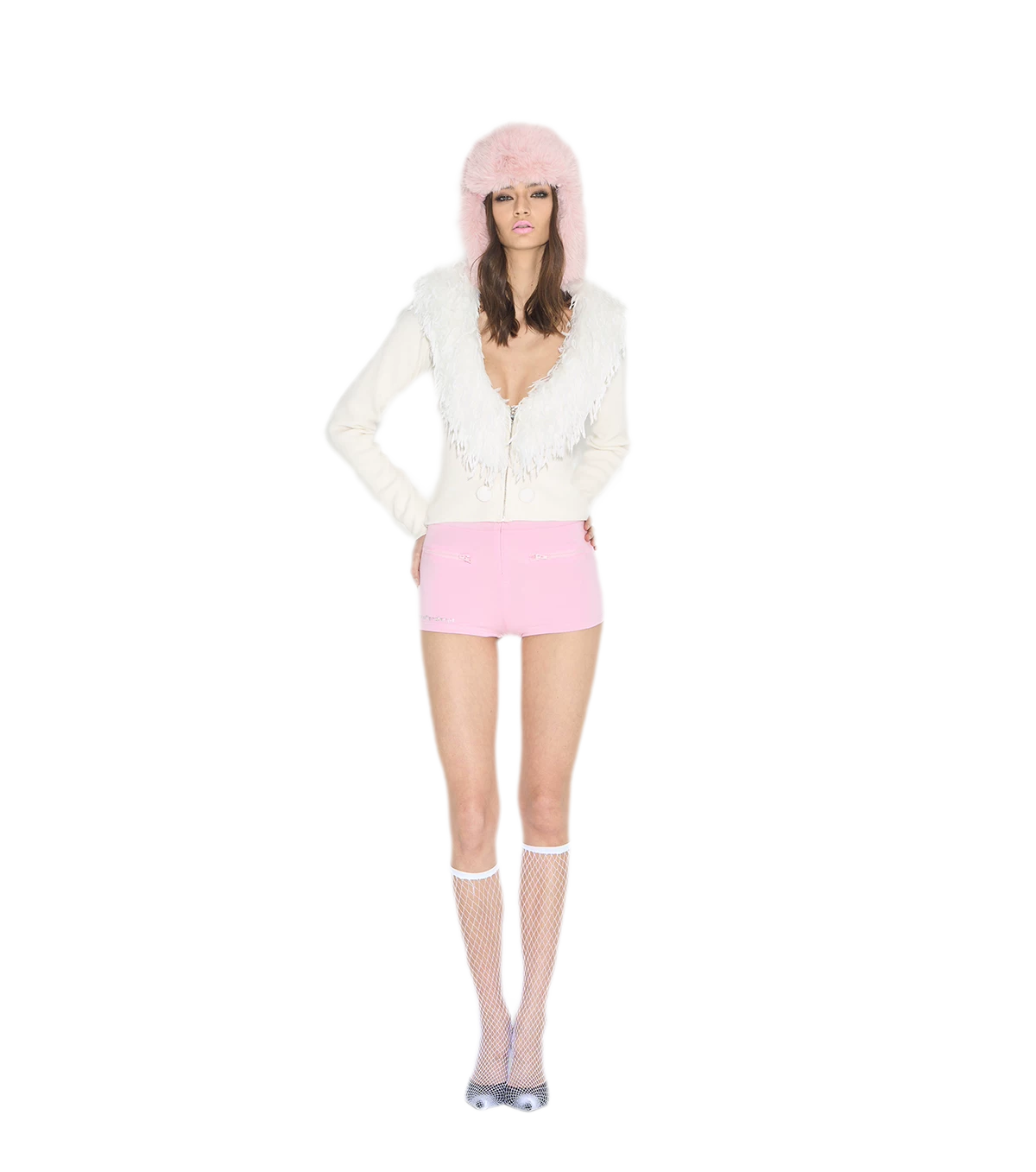 Wool Blend V-Neck Jacket