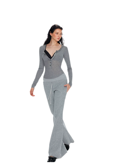 Lyocell Ruched Long Sleeve Top