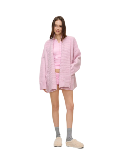 Dense Knit Shawl Cardigan