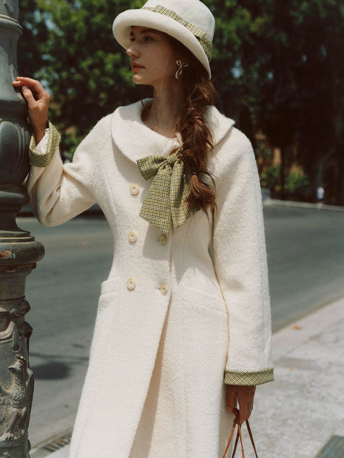 Twill Wool A-Line Coat