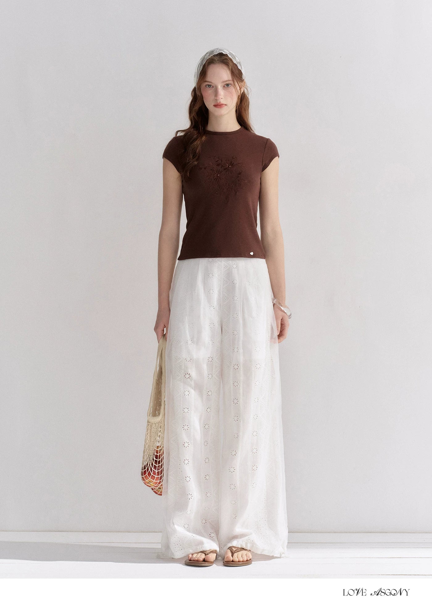 Embroidered Slim Fit Round Neck T-shirt