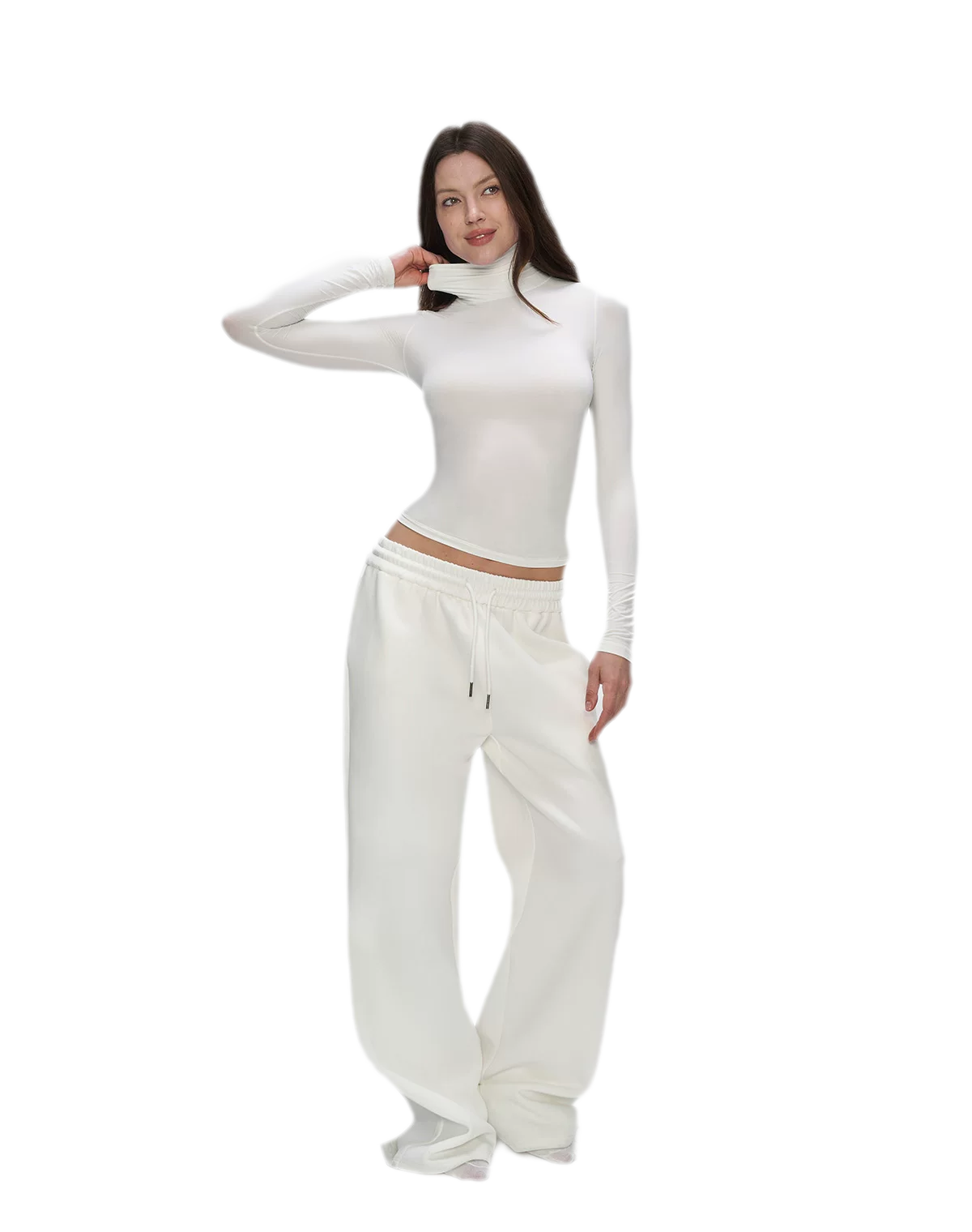 Air Cotton Wide-Leg Sweatpants