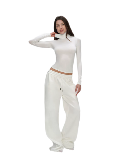 Air Cotton Wide-Leg Sweatpants