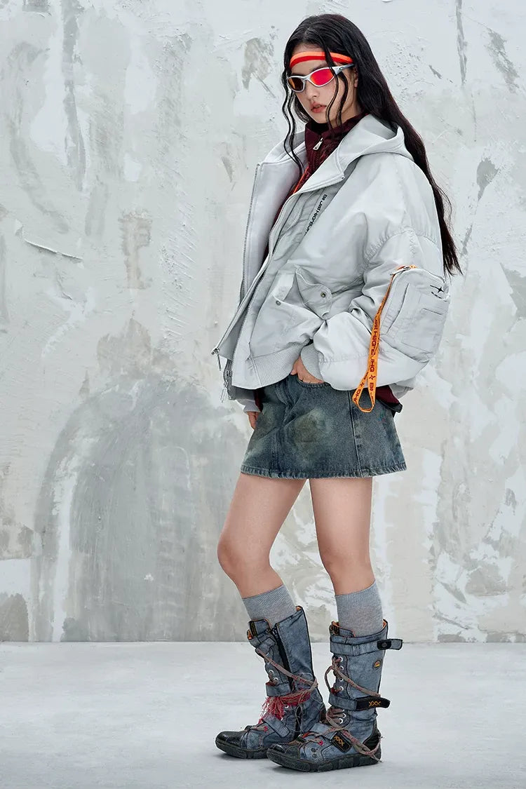 Down-Filled Detachable Puffer Jacket