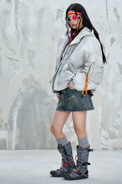 Down-Filled Detachable Puffer Jacket