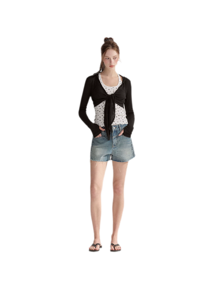 Tie Front Shrug Tank
